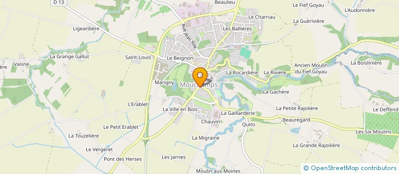 localisation de l'entreprise FAMILLES RURALES ASSOCIATION DE MOUCHAMPS à MOUCHAMPS