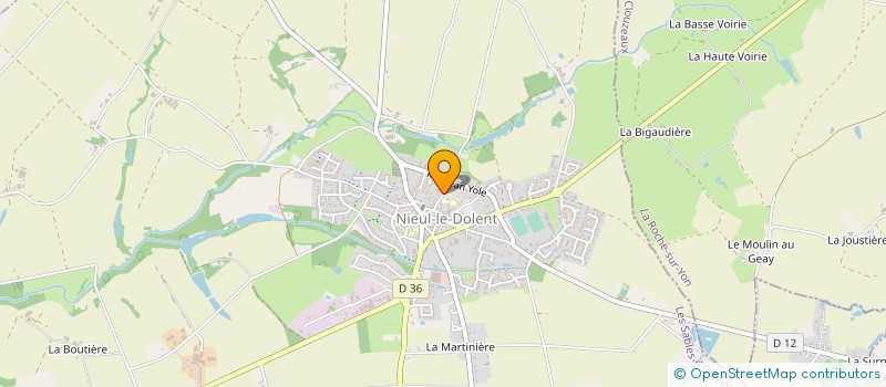 localisation de l'entreprise FAMILLES RURALES ASSOCIATION DE NIEUL LE DOLENT à NIEUL-LE-DOLENT