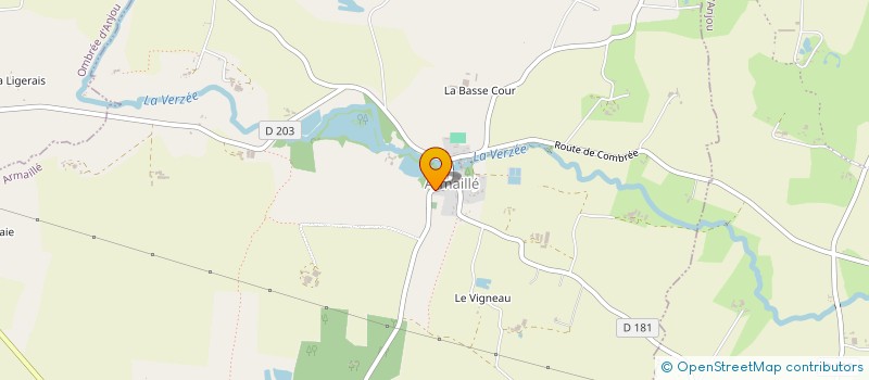 localisation de l'entreprise FAMILLES RURALES - ASSOCIATION DE POUANCE à OMBREE D'ANJOU