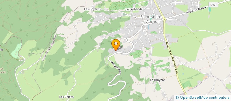 localisation de l'entreprise FAMILLES RURALES ASSOCIATION DE RENAISON  RENAISON