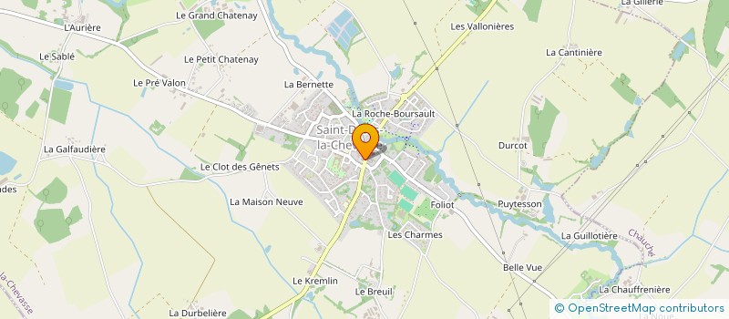 localisation de l'entreprise FAMILLES RURALES ASSOCIATION DE SAINT DENIS LA CHEVASSE à SAINT-DENIS-LA-CHEVASSE