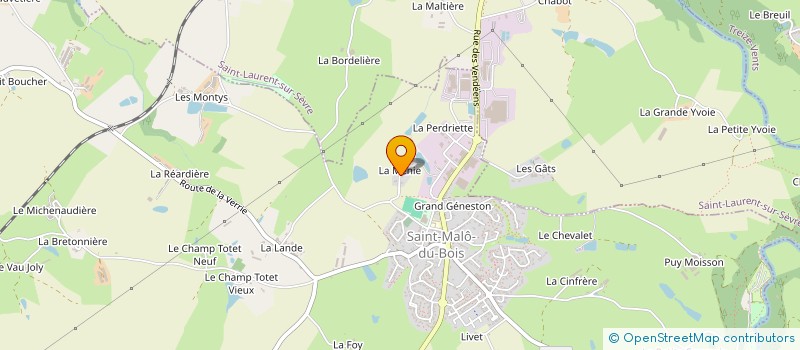 localisation de l'entreprise FAMILLES RURALES ASSOCIATION DE SAINT MALO DU BOIS à SAINT-MALO-DU-BOIS
