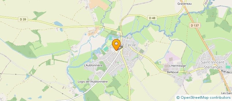 localisation de l'entreprise FAMILLES RURALES ASSOCIATION DE SAINTE CECILE à SAINTE-CECILE