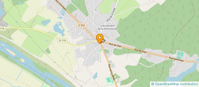 localisation de l'entreprise FAMILLES RURALES ASSOCIATION DE SERVICE A LA PERSONNE DU VAL D OR ET SULLIAS à OUZOUER-SUR-LOIRE
