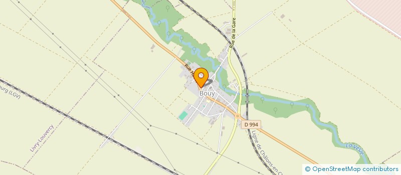 localisation de l'entreprise FAMILLES RURALES ASSOCIATION DE TERRITOIRE ENTRE SUIPPE ET VESLE  BOUY