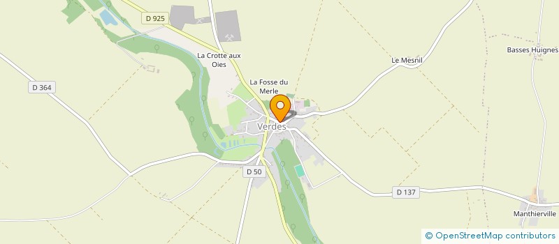 localisation de l'entreprise FAMILLES RURALES ASSOCIATION DE VERDES  BEAUCE LA ROMAINE