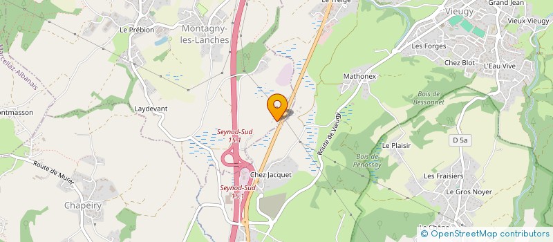 localisation de l'entreprise FAMILLES RURALES ASSOCIATION DE VIEUGY BALMONT  ANNECY