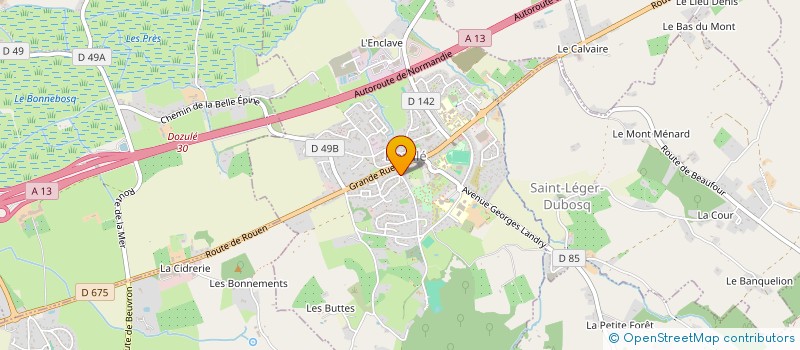 localisation de l'entreprise FAMILLES RURALES ASSOCIATION DOZULE ET SA REGION VIVRE ENSEMBLE  DOZULE