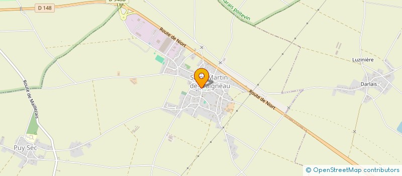 localisation de l'entreprise FAMILLES RURALES, ASSOCIATION INTERCOMMUNALE DU SUD VENDEE  SAINT-MARTIN-DE-FRAIGNEAU