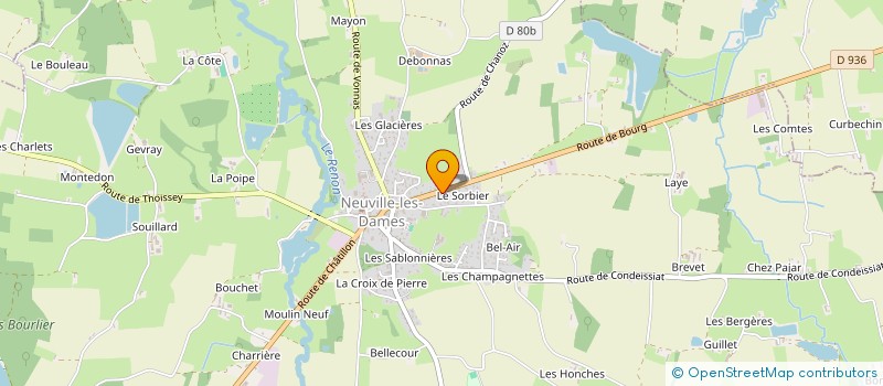 localisation de l'entreprise FAMILLES RURALES ASSOCIATION L ARCHE DES BAMBINS à NEUVILLE-LES-DAMES