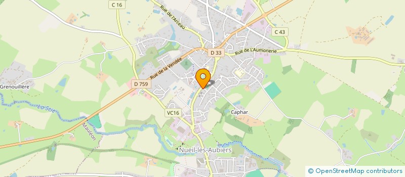localisation de l'entreprise FAMILLES RURALES:CENTRE DE LOISIRS à NUEIL-LES-AUBIERS