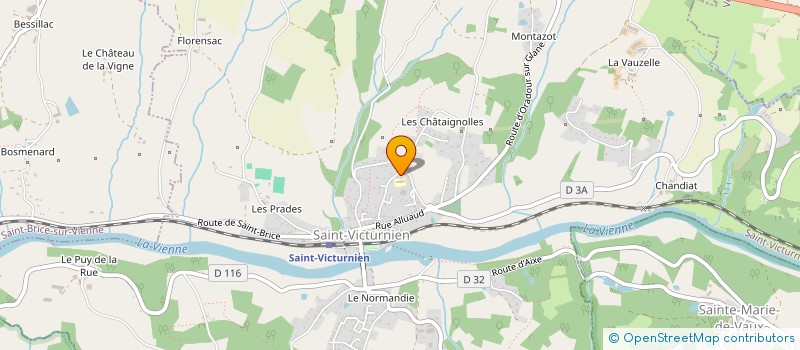 localisation de l'entreprise FAMILLES RURALES CENTRE LOISIRS à SAINT-VICTURNIEN