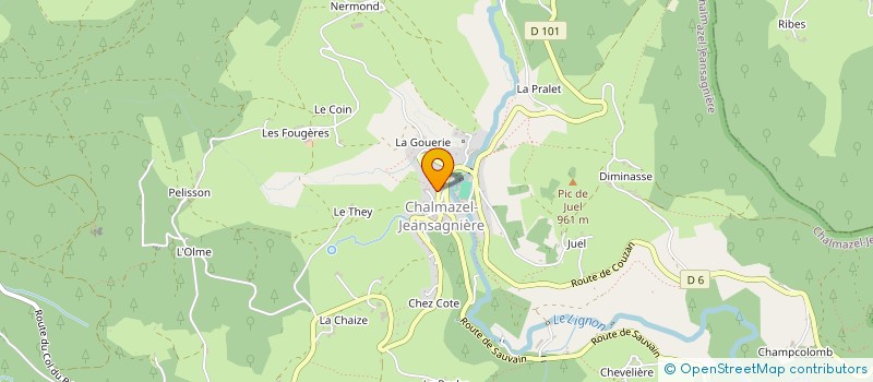 localisation de l'entreprise FAMILLES RURALES CHALMAZEL à CHALMAZEL-JEANSAGNIERE
