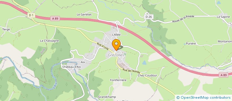 localisation de l'entreprise FAMILLES RURALES D AMIONS DANCE ST PAUL EN VEZELIN  VEZELIN-SUR-LOIRE