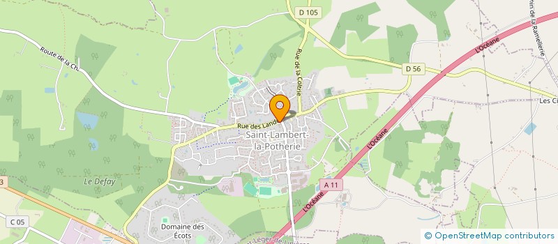 localisation de l'entreprise FAMILLES RURALES D ANJOU à SAINT-LAMBERT-LA-POTHERIE