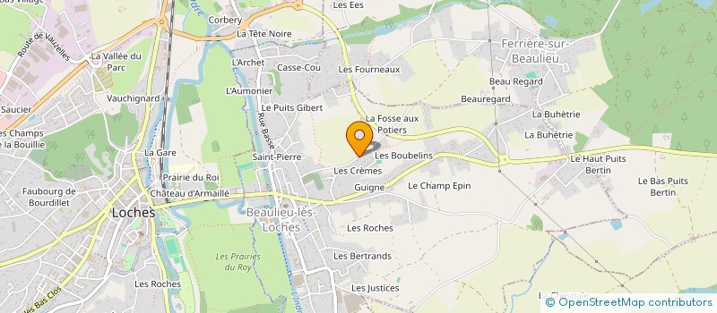localisation de l'entreprise FAMILLES RURALES DE BEAULIEU-LES-LOCHES ET COMMUNES ENVIRONNANTES à BEAULIEU-LES-LOCHES
