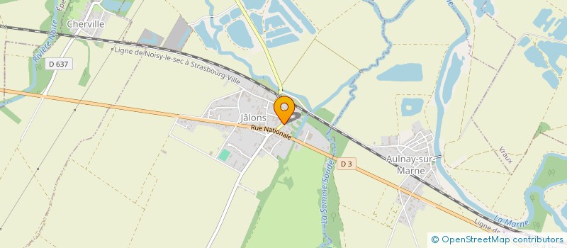 localisation de l'entreprise FAMILLES RURALES DE CHAMPIGNEUL  CHAMPIGNEUL-CHAMPAGNE