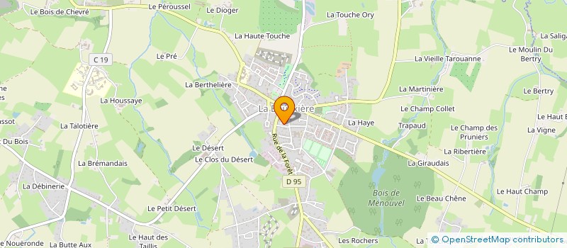 localisation de l'entreprise FAMILLES RURALES DE LA BOUEXIERE  LA BOUEXIERE