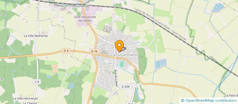 localisation de l'entreprise FAMILLES RURALES DE LA GOUESNIERE  LA GOUESNIERE