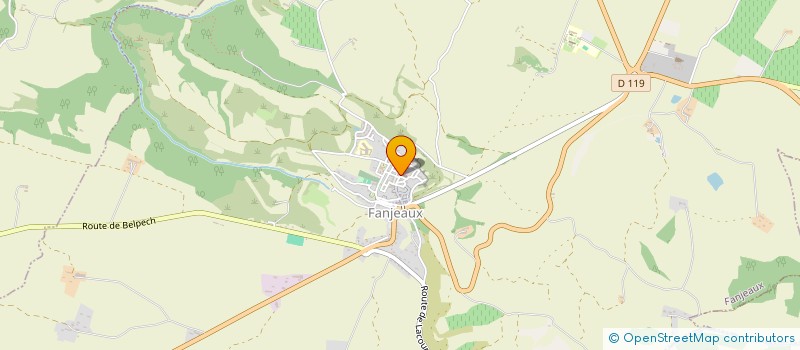 localisation de l'entreprise FAMILLES RURALES DE PIEGE LAURAGAIS  FANJEAUX