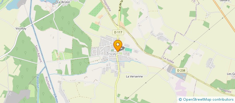 localisation de l'entreprise FAMILLES RURALES DE TRIZAY  TRIZAY