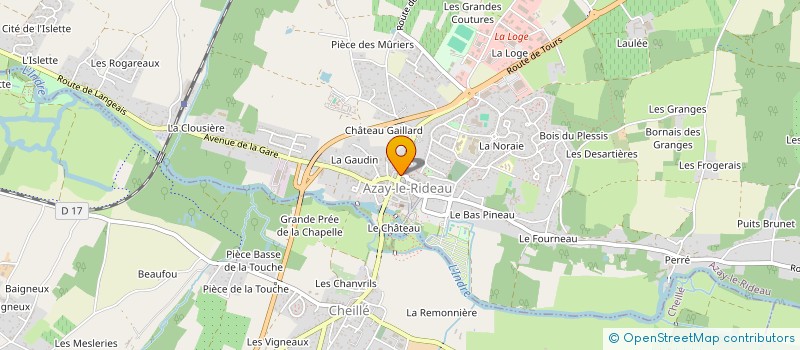 localisation de l'entreprise FAMILLES RURALES DU RIDELLOIS  AZAY-LE-RIDEAU