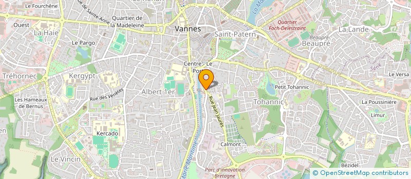localisation de l'entreprise FAMILLES RURALES FED DEP DU MORBIHAN à VANNES