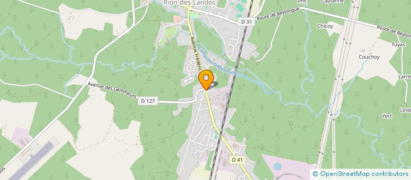 localisation de l'entreprise FAMILLES RURALES FEDER DEPART LANDES  RION-DES-LANDES