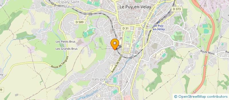 localisation de l'entreprise FAMILLES RURALES FEDER DEPTL HAUTE LOIRE à VALS-PRES-LE-PUY