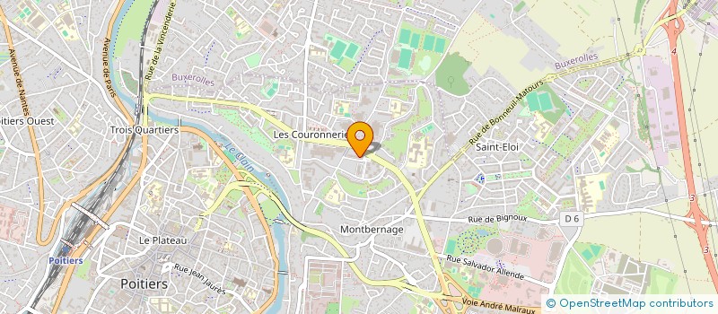 localisation de l'entreprise FAMILLES RURALES FEDERATION DEPARTEMENT à POITIERS