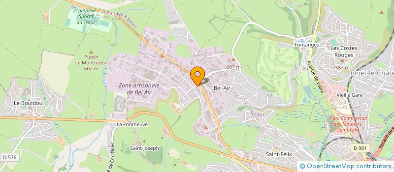 localisation de l'entreprise FAMILLES RURALES-FEDERATION DEPARTEMENTALE DE L'AVEYRON à RODEZ