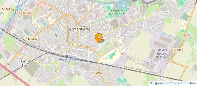 localisation de l'entreprise FAMILLES RURALES FEDERATION DU NORD à ARMENTIERES