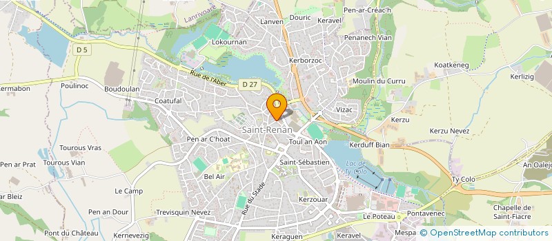 localisation de l'entreprise FAMILLES RURALES FOYER DES JEUNES à SAINT-RENAN