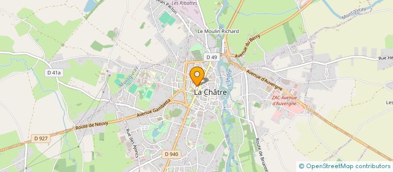 localisation de l'entreprise FAMILLES RURALES GPT ASS VALLEE NOIRE à LA CHATRE