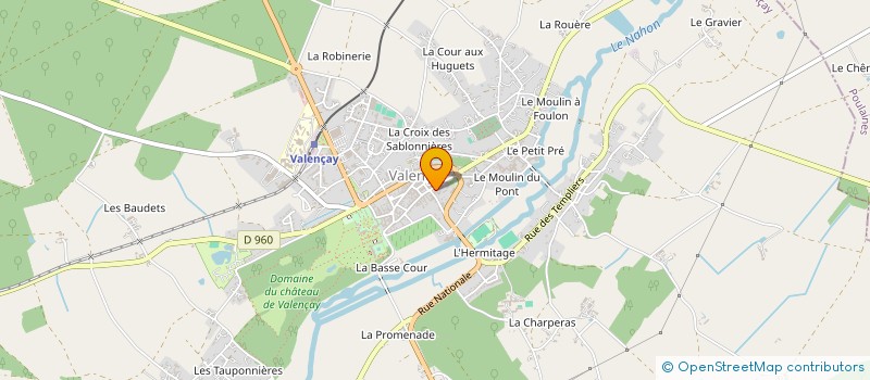 localisation de l'entreprise FAMILLES RURALES GROUPEMENT DES ASSOCIATIONS DU BOISCHAUT NORD à VALENCAY