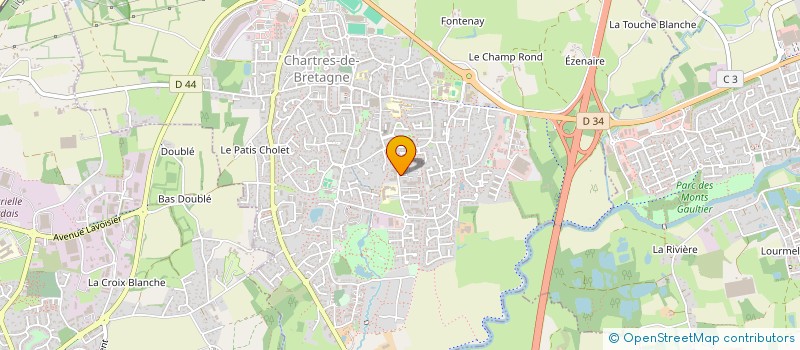 localisation de l'entreprise FAMILLES RURALES ILLE ET VILAINE à CHARTRES-DE-BRETAGNE