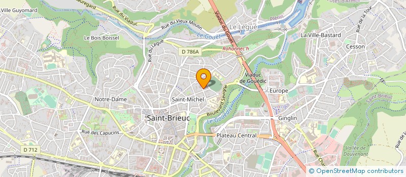 localisation de l'entreprise FAMILLES RURALES LES ENFANTS BOIS JAUNE à SAINT-BRIEUC