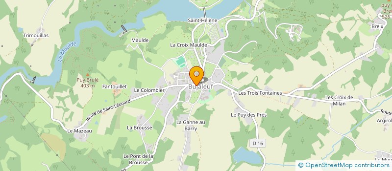 localisation de l'entreprise FAMILLES RURALES LES LACS à BUJALEUF