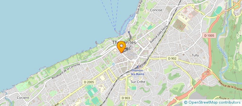 localisation de l'entreprise FAMILLES SERVICES à THONON-LES-BAINS