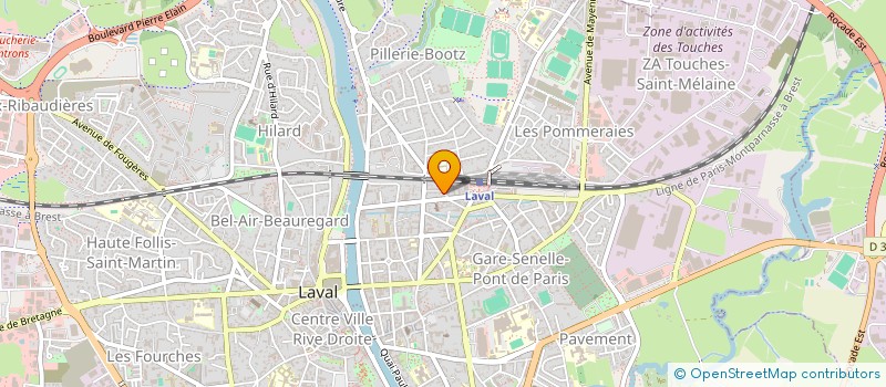localisation de l'entreprise FAMILLES & SERVICES à LAVAL