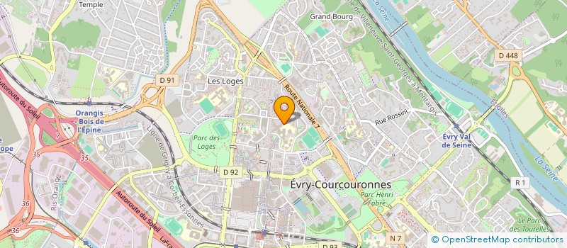 localisation de l'entreprise FAMILLES SOLIDAIRES à EVRY-COURCOURONNES