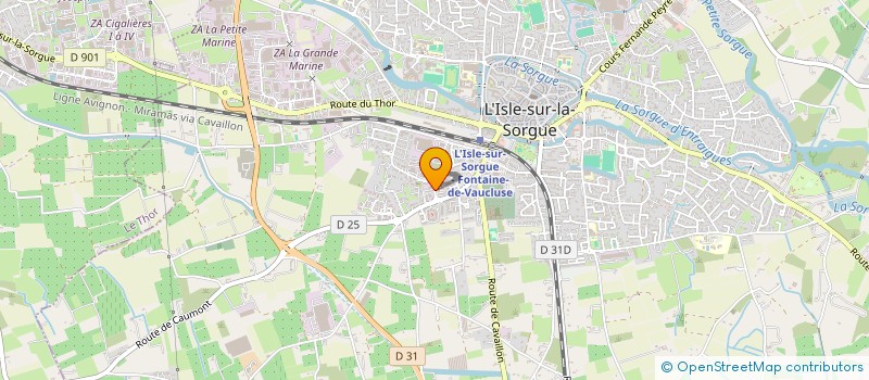 localisation de l'entreprise FAMILLY REBUFFAT  L'ISLE-SUR-LA-SORGUE