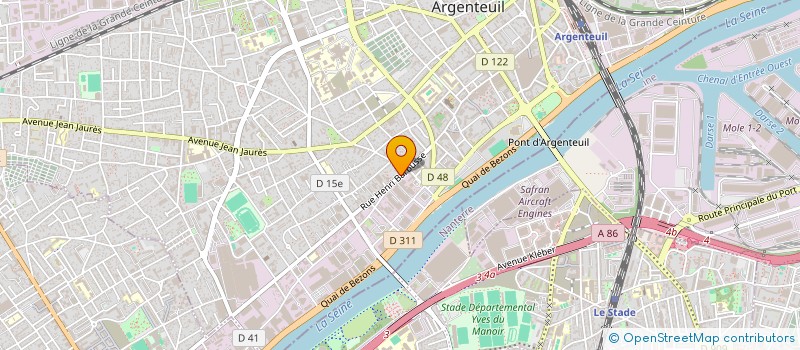 localisation de l'entreprise FAMILY 2000 à ARGENTEUIL