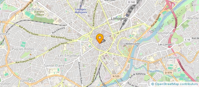 localisation de l'entreprise FAMILY à LIMOGES
