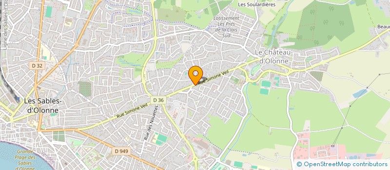 localisation de l'entreprise FAMILY à LES SABLES-D'OLONNE