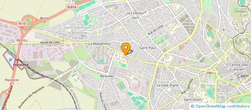 localisation de l'entreprise FAMILY BROC à CAEN