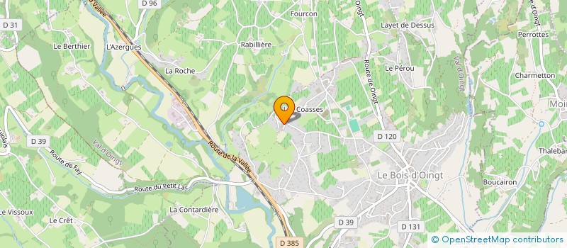 localisation de l'entreprise FAMILY BUSINESS  VAL D'OINGT