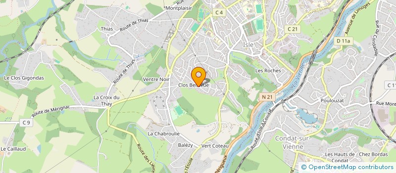 localisation de l'entreprise FAMILY BUSINESS à ISLE