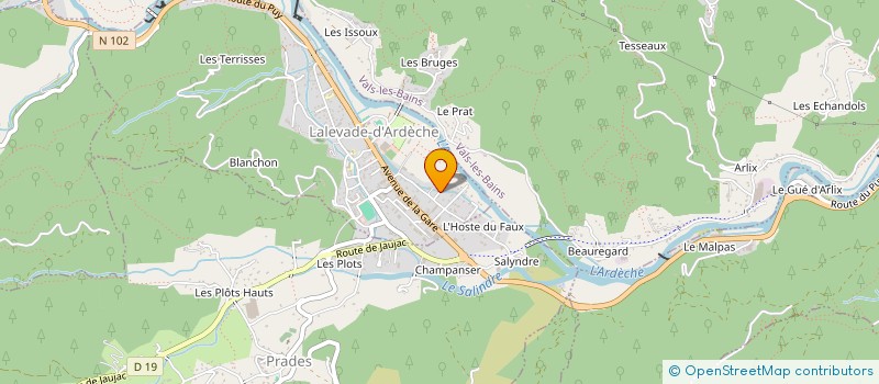 localisation de l'entreprise FAMILY CAMPING  LALEVADE-D'ARDECHE