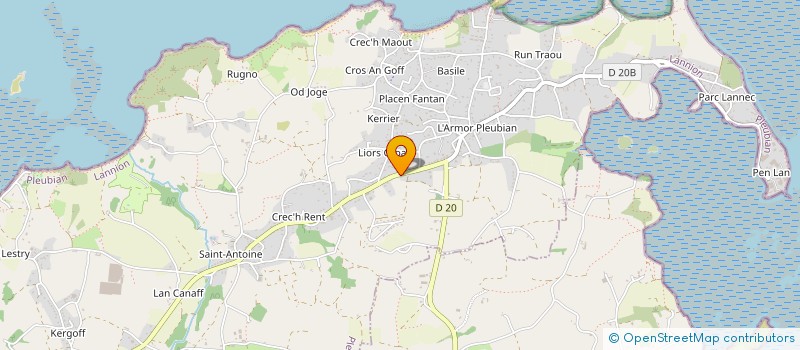 localisation de l'entreprise FAMILY & CAUX  PLEUBIAN